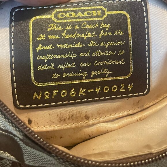 Coach Mini Bag with Metallic Stripe. - Picture 3 of 5